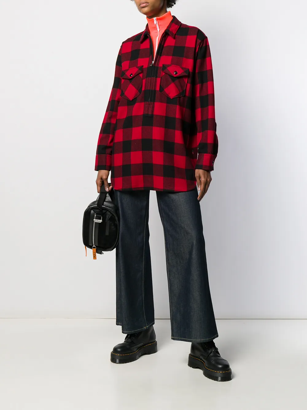  Woolrich Hemd Mit Karomuster   Schwarz 
