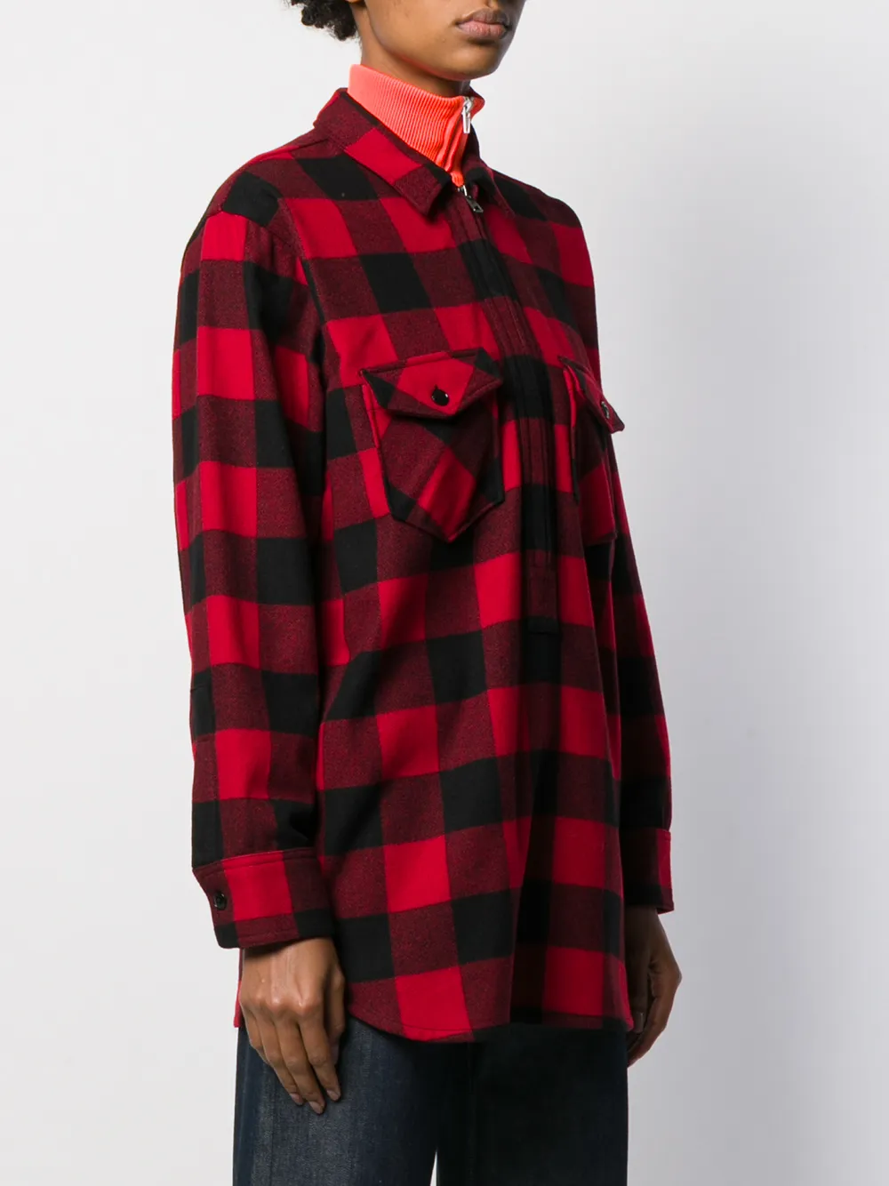  Woolrich Hemd Mit Karomuster   Schwarz 