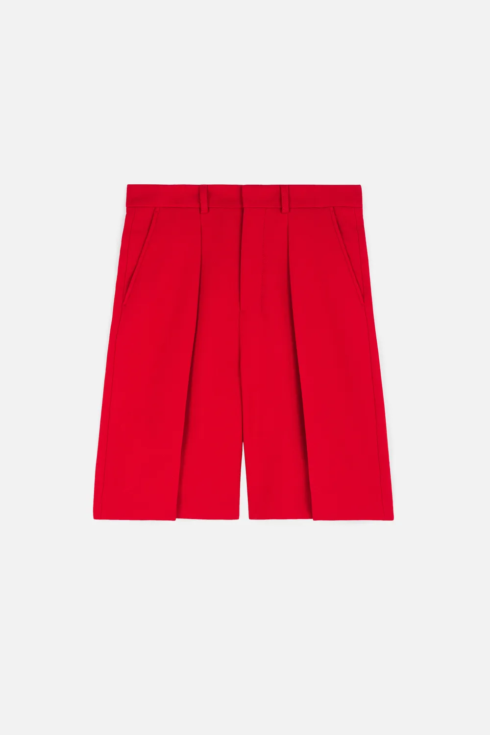 Click to view more detailed imagery on our partner's website Ami Alexandre Mattiussi Wide-Fit Bermuda Shorts In Red