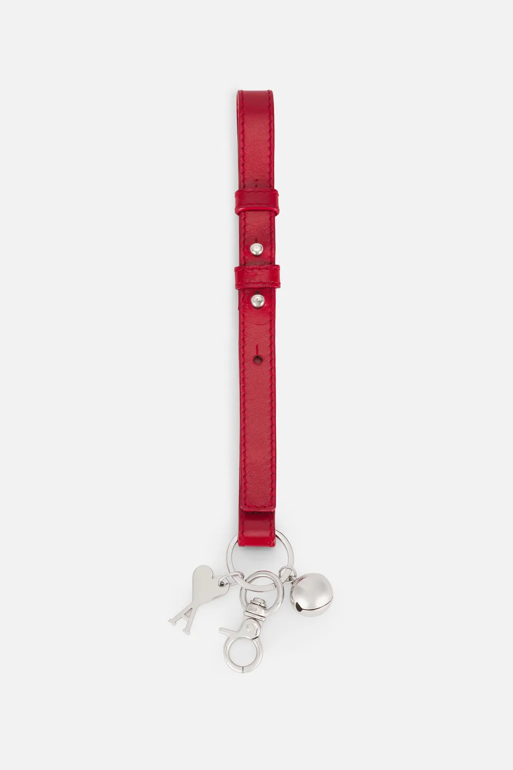 Click to view more detailed imagery on our partner's website Ami Alexandre Mattiussi Small Strap Keyring In Red