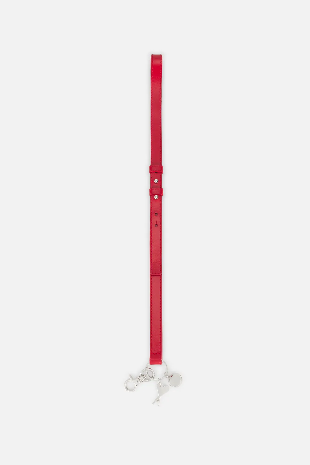 Click to view more detailed imagery on our partner's website Ami Alexandre Mattiussi Large Strap Keyring In Red