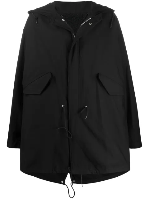 RAF SIMONS ANTWERP PRINT PARKA COAT