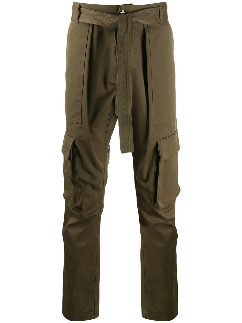 Ih Nom Uh Nit Belted Cargo Trousers In Green