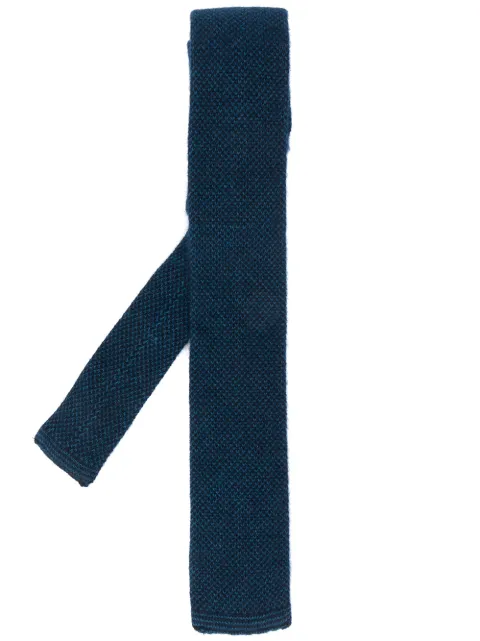 N.Peal birdseye knitted tie