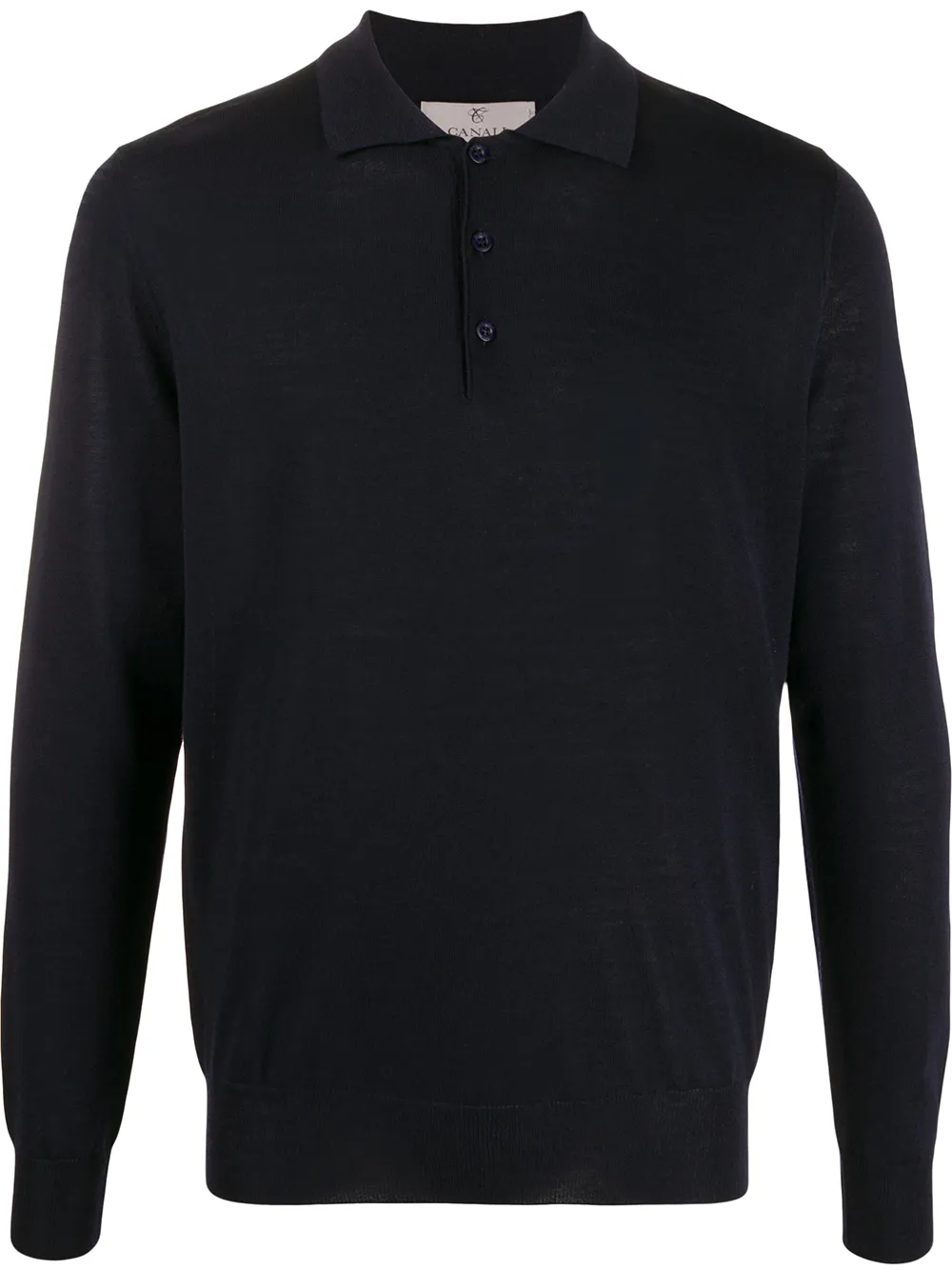 Canali merino-wool polo shirt | Blue | Image 1
