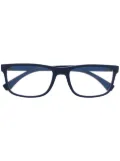 Emporio Armani square frames glasses - Blue