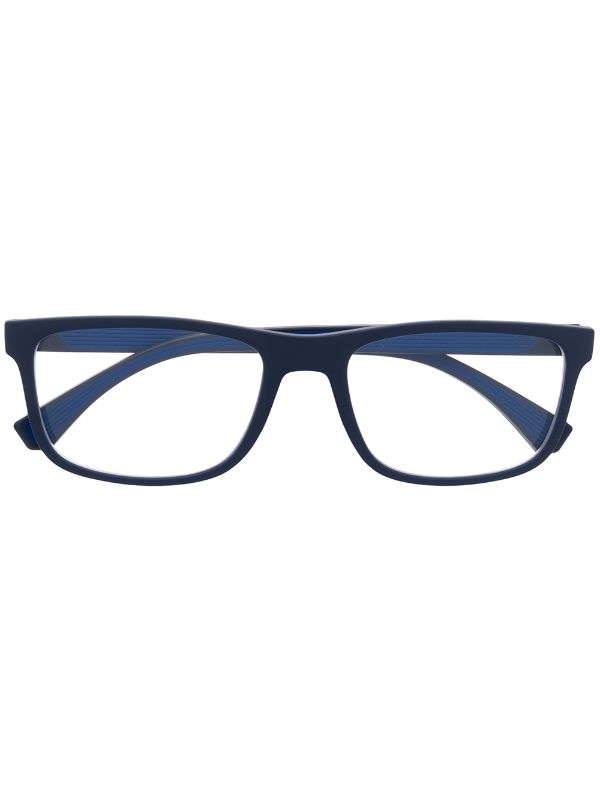 Emporio Armani Square Frames Glasses - Farfetch