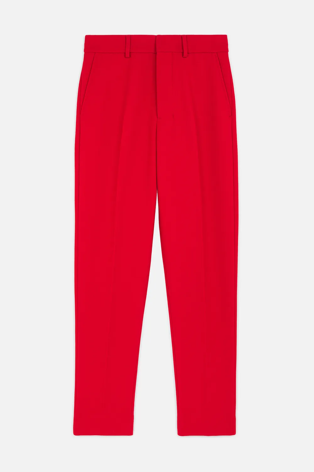 Click to view more detailed imagery on our partner's website Ami Alexandre Mattiussi Women Cigarette Leg Trousers In Red