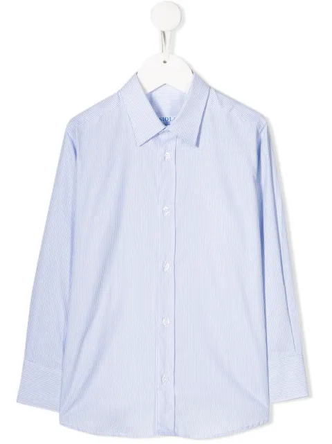 Siola striped pointed-collar shirt