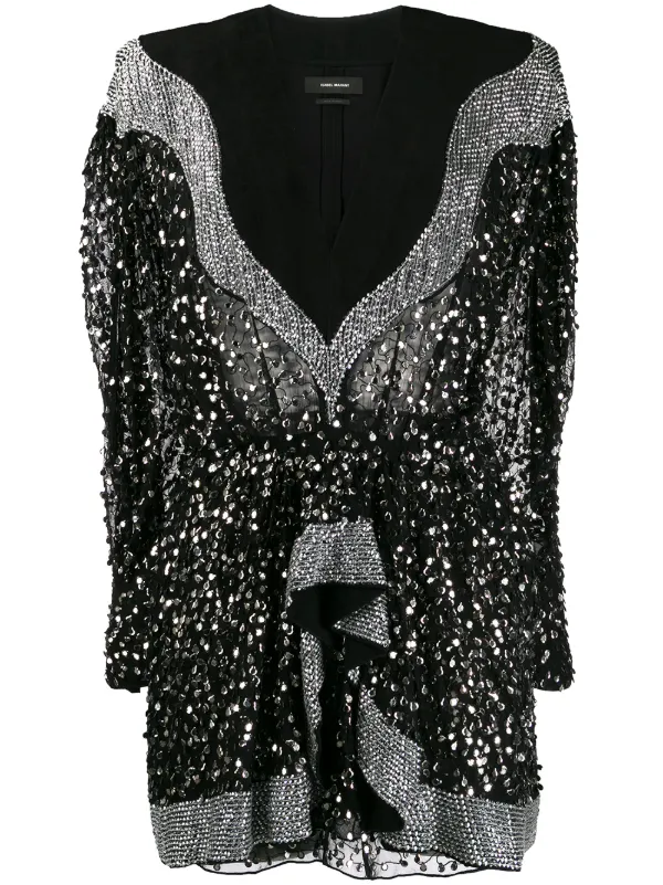 isabel marant sequin dress