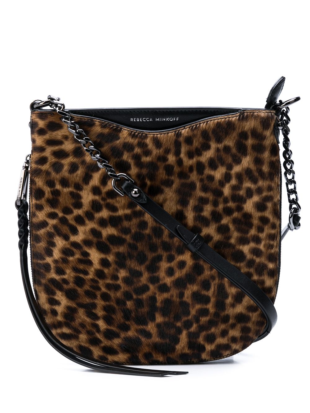 фото Rebecca Minkoff сумка на плечо с леопардовым принтом