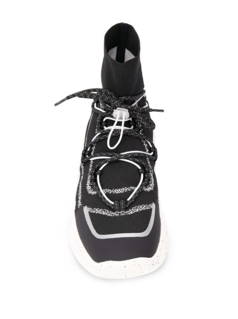 Shop black Kenzo K-Sock sneakers with 