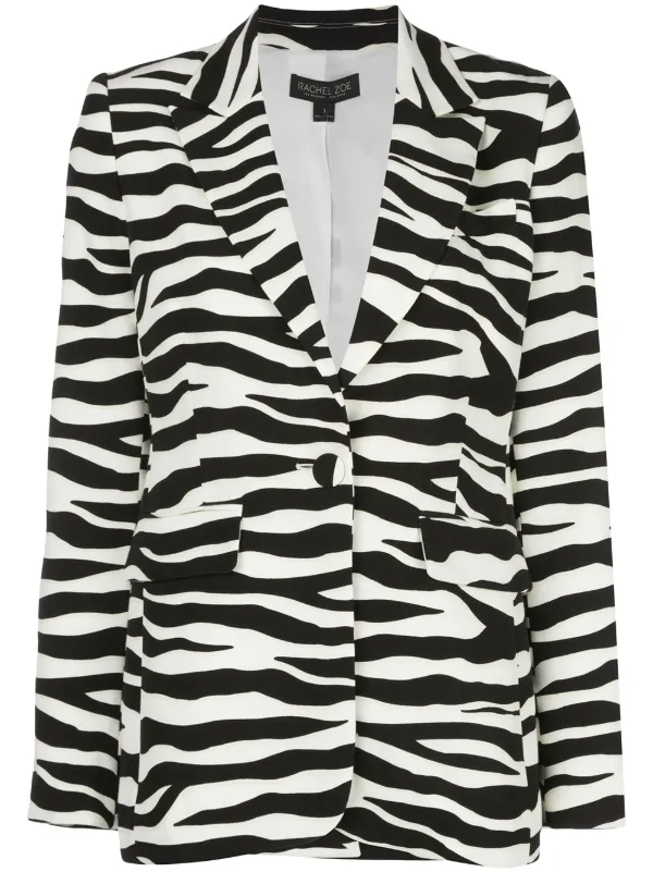 zebra print blazer