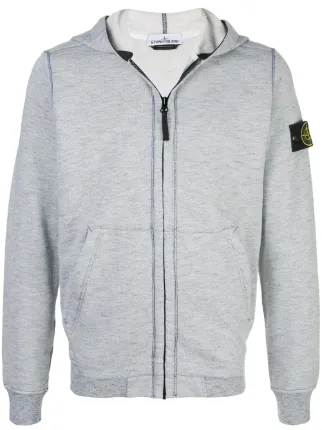 Stone Island Huvtröja Med Kompassmärke Och Dragkedja Farfetch Stone Island Huvtröja Med Dragkedja Farfetch