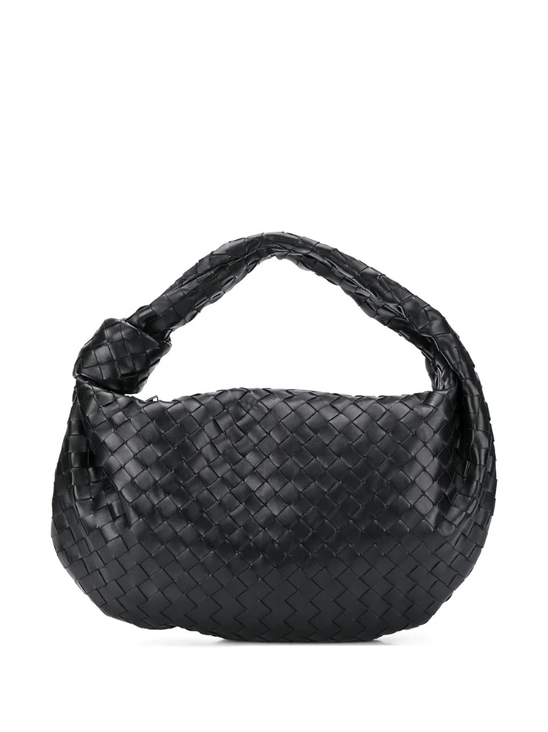 Bottega Veneta Jodie Intrecciato Tote Bag In Black