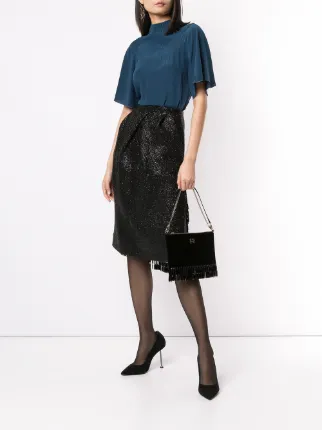 lurex tassel skirt展示图