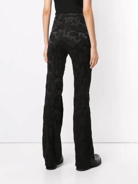 ANN DEMEULEMEESTER FLORAL JACQUARD TROUSERS