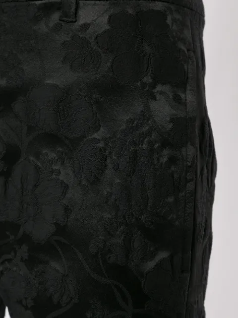 ANN DEMEULEMEESTER FLORAL JACQUARD TROUSERS