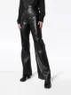 Gucci flared leather trousers