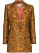 Image 1 of Gucci floral GG Supreme logo blazer