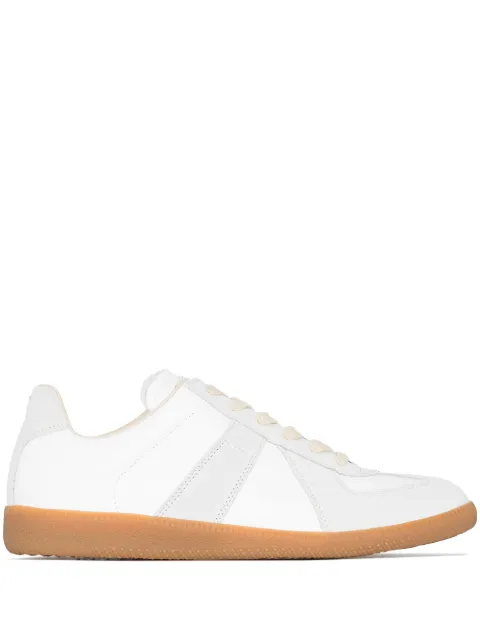 Click to view more detailed imagery on our partner's website Maison Margiela White & Grey Replica Sneakers In T1016 White