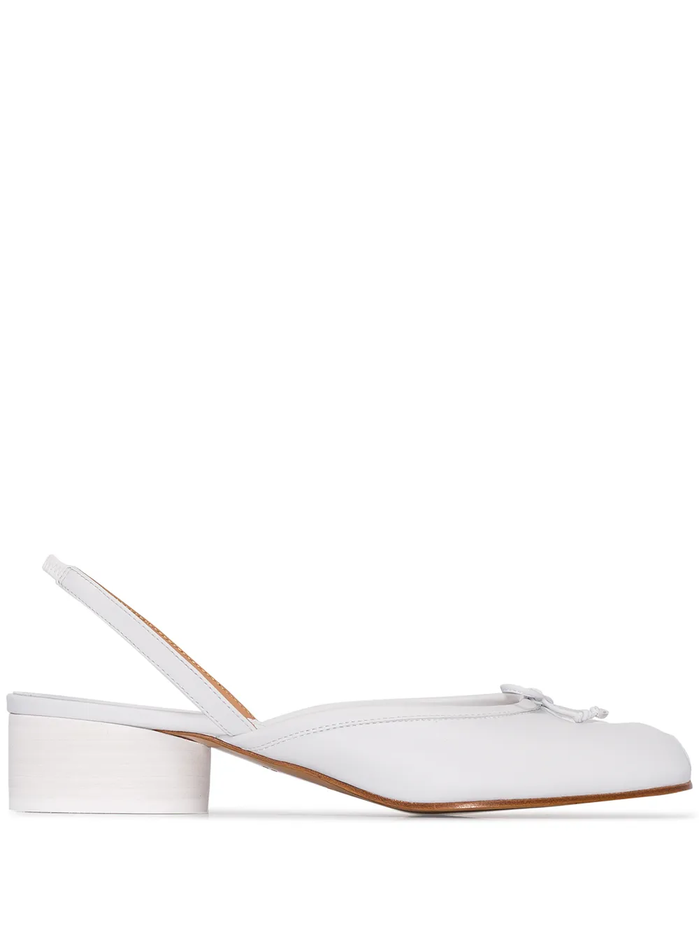 MAISON MARGIELA TABI 30MM LEATHER SLINGBACK PUMPS