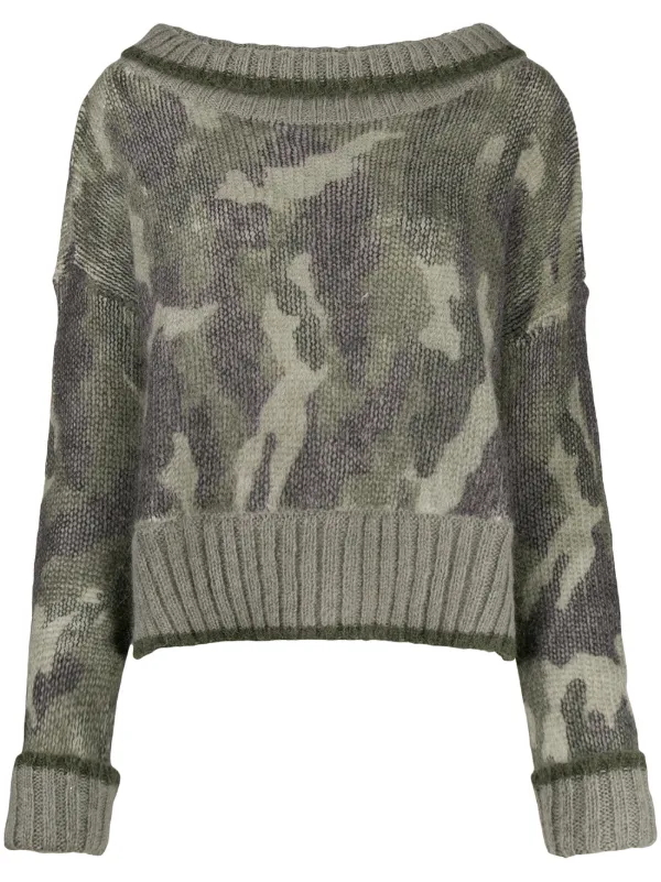 oversized camo jumper