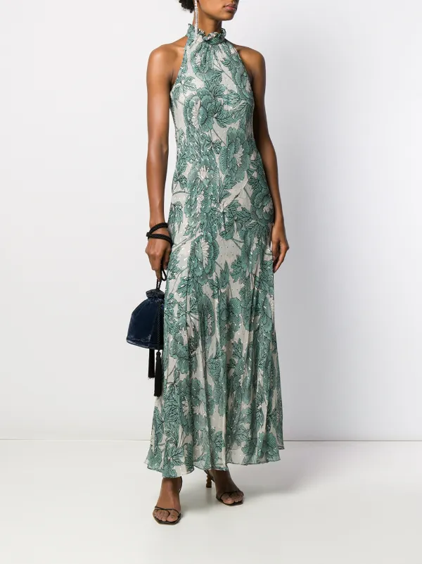 dvf halter neck dress