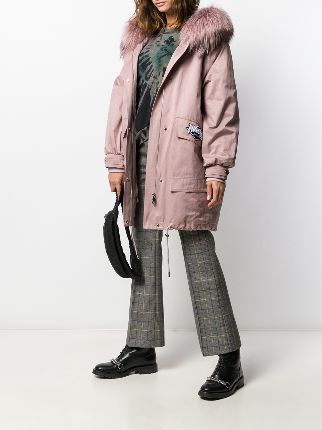 oversized hooded parka coat展示图