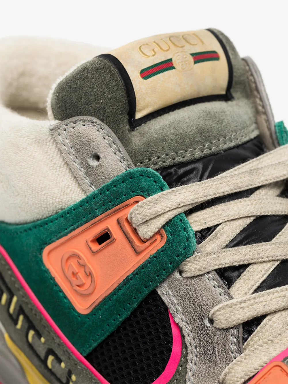GUCCI GUCCI MULTICOLOURED ULTRAPACE MID TOP SNEAKERS,5981320PVZ014593680