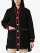 Gucci Web stripe tweed coat
