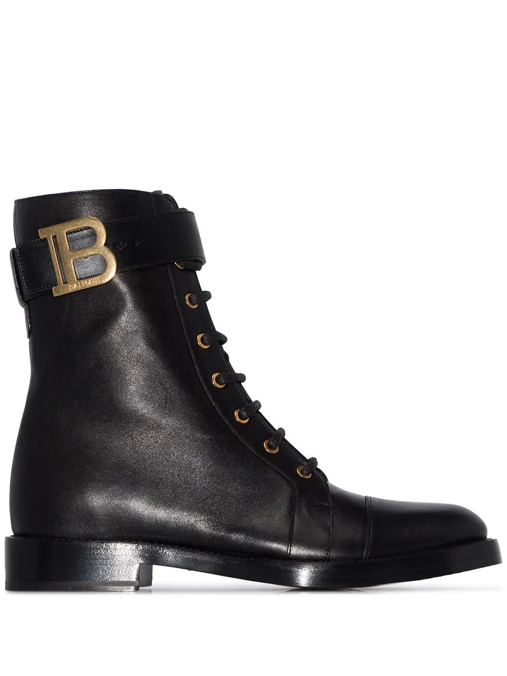 balmain black boots