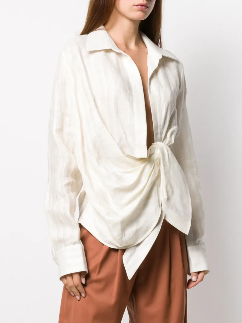 Jacquemus La Chemise Bahia Shirt In Off White | ModeSens