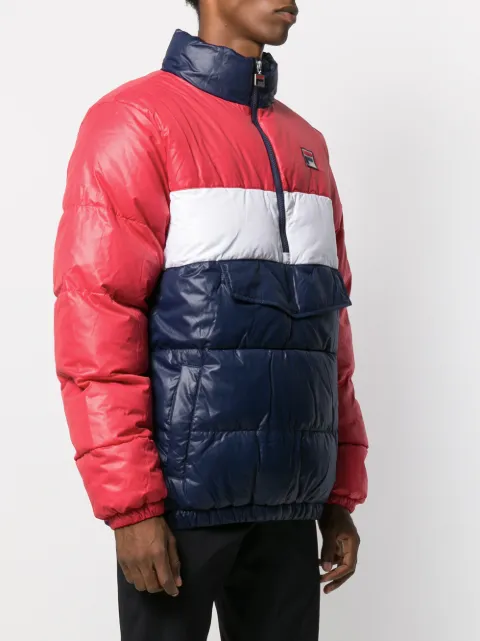 Fila colour-block Puffer Jacket - Farfetch