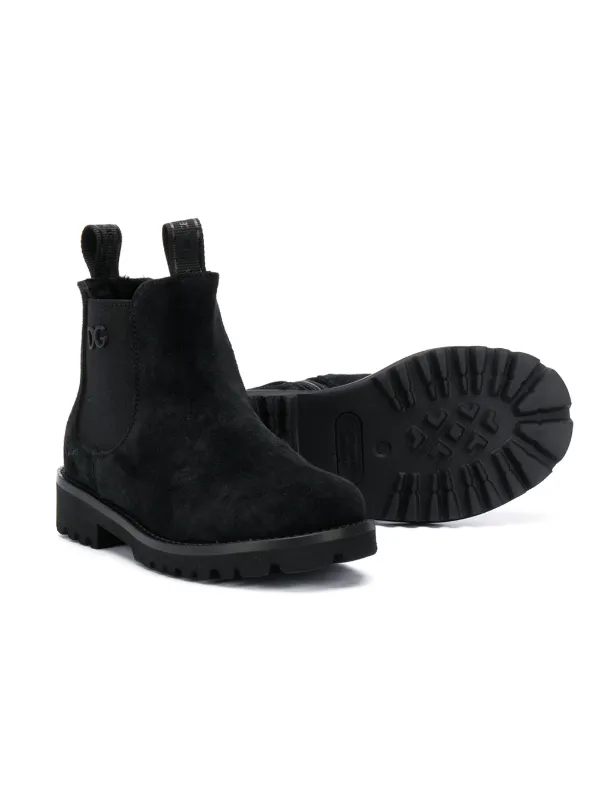 Dolce Gabbana Kids Beatle Boots Black FARFETCH CA