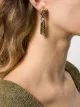 Image 2 of Monet Pre-Owned 1980s geometric pendant earrings