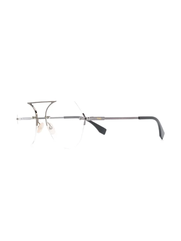 fendi rimless eyeglasses