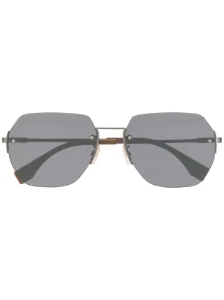 fendi rimless sunglasses
