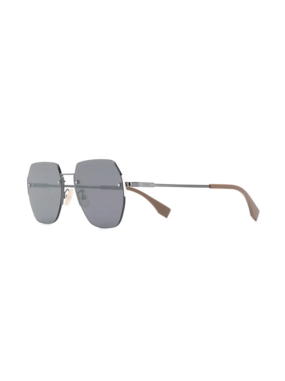 fendi rimless sunglasses