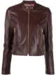 Image 1 of Dolce & Gabbana cropped leather biker jacket