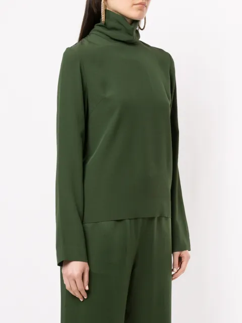 BOUGUESSA CREPE TURTLENECK TOP