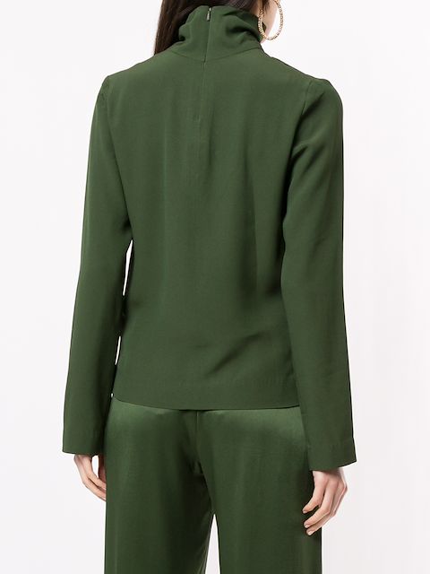 BOUGUESSA CREPE TURTLENECK TOP