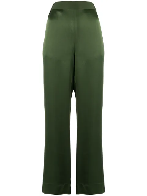 BOUGUESSA CREPE STRAIGHT LEG TROUSERS
