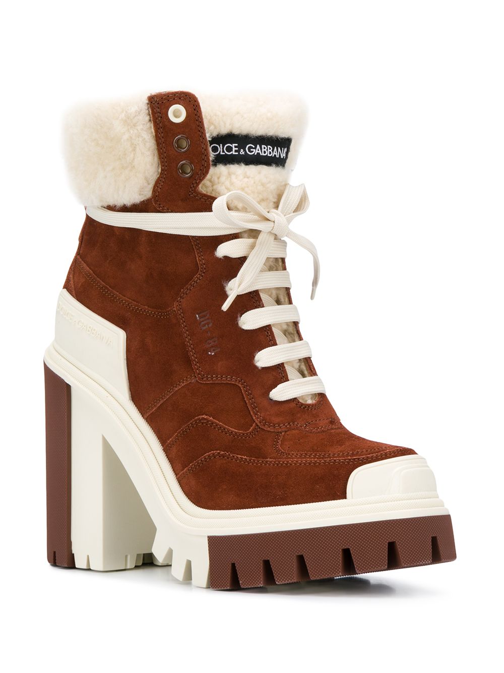 Dolce & Gabbana 高跟登山风短靴- Farfetch