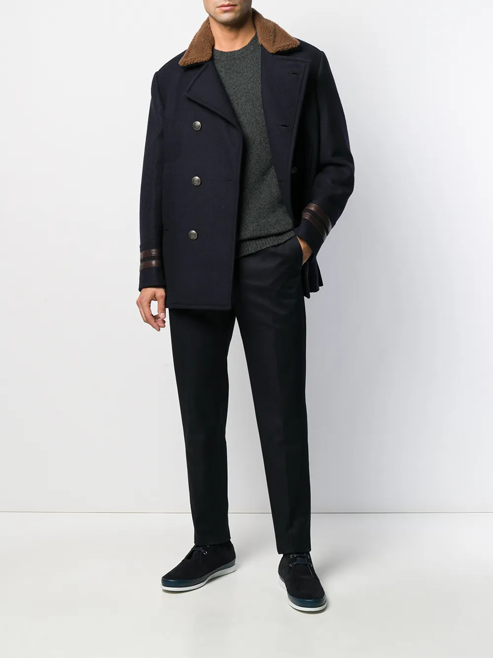 Incotex Straight chino - Blauw