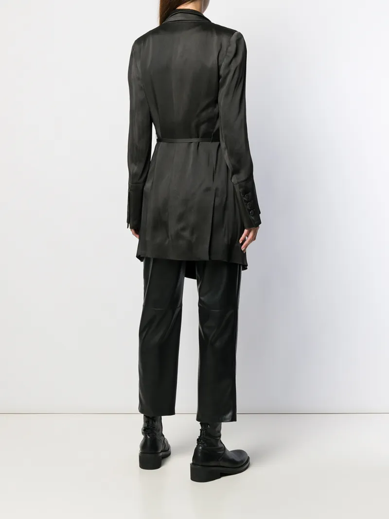 ANN DEMEULEMEESTER belted lightweight coat