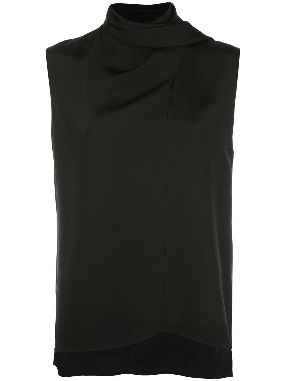 ADAM LIPPES SCARF WRAPPED BLOUSE