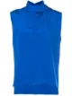 Image 1 of Adam Lippes scarf wrap blouse