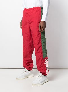 supreme side logo track pants