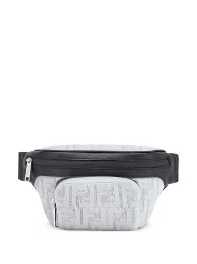 Fendi FF motif belt bag black | MODES